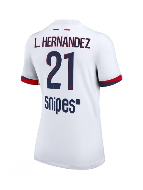 Paris Saint-Germain Lucas Hernandez #21 Zenski Gostujuci Dres 2025-26 Kratak Rukavima Paris Saint-Germain Lucas Hernandez #21 Zenski Gostujuci Dres 2025-26 Kratak Rukavima